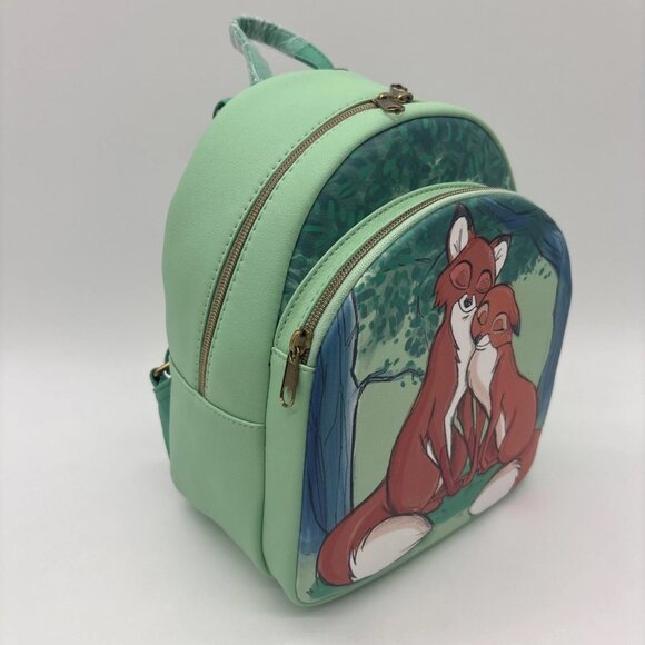 Loungefly Disney The Fox And The Hound Tod & Vixey Mini Backpack New With Tags - Picture 2 of 8